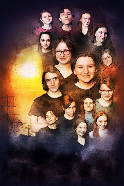 Arts Live's “The Outsiders” cast includes Adelaide Bricker, Jack Duncan, Max Durham, Teo Ford, Caroline Foster, Avery Kvello, Haven Kvello, Justin Miller, Sophie Moody, Leah Munsell, Scarlett Neal, Mark Neumayer, Olivia Sanders, Haleigh Ann Staley and Ellie Worthy. (Courtesy Image)