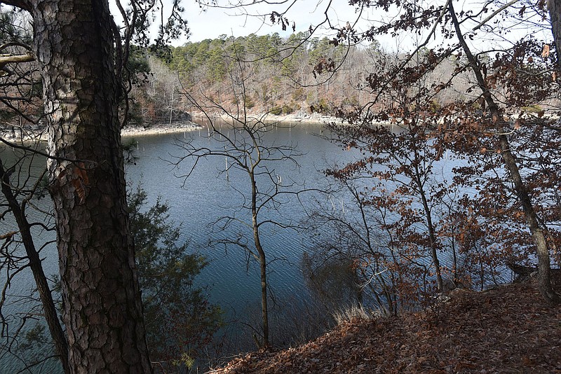 Much of the Karst Loop trail at Hobbs State Park-Conservation Area offers views of the Van Winkle Hollow arm of Beaver Lake and adjoining coves. The loop is part of the park's Monument Trails network.
(NWA Democrat-Gazette/Flip Putthoff)