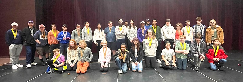 The 10th annual Martha Deichler Math Competition was held Saturday at the El Dorado High School Auditorium. Winners were announced at the end of the contest. (Matt Hutcheson/News-Times)