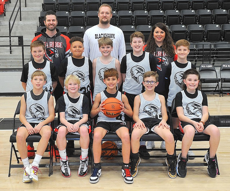 Photographs courtesy of Heather Renfro
The Pea Ridge Blackhawk AAO fifth-grade boys team is coached by Heather Wade, Adam Yager and Isaac Willis.