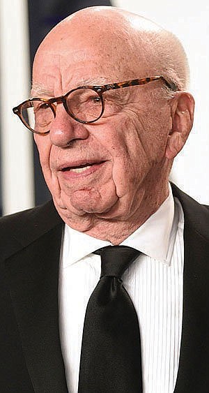 Rupert Murdoch arrives at the Vanity Fair Oscar Party on Sunday, Feb. 24, 2018, in Beverly Hills, Calif. (Photo by Evan Agostini/Invision/AP)
