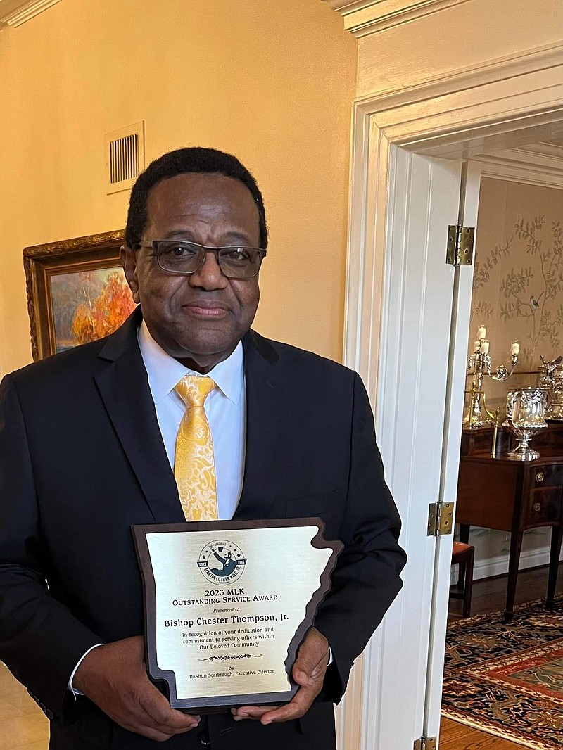Contributed Photo
Bishop Chester Thompson was awarded the 2023 MLK Outstaning Service Award by the Arkansas Martin Luther King Jr Comission.