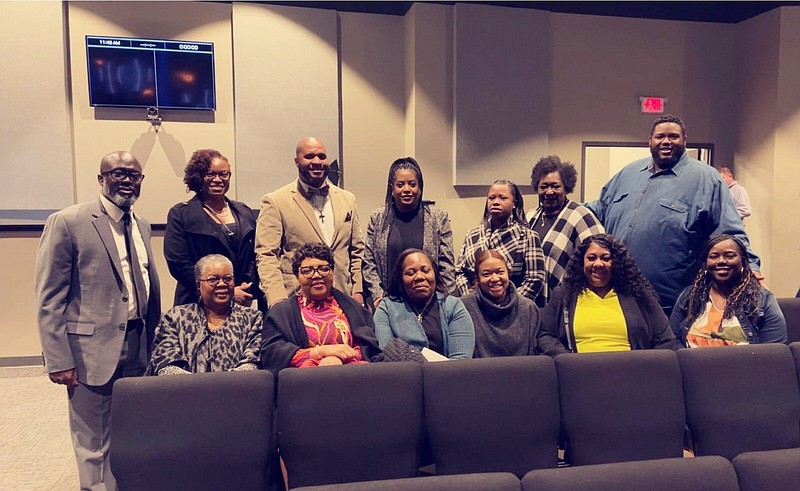 Participants include, front row seated: Jack Robey teachers and staff: Delores Hawkins, Nikita Reynolds, Shaneka Anderson, Briana Davis, Tarrah Elerby and Kendria Jones; back row standing: Principal Arnold Robertson; Assistant Principals Tameka Wright and Thaddeus Pearson; Jack Robey teachers and staff, Connie Jackson, Evette Johnson, Alice Moss and Torres Eskew. (Special to The Commercial)