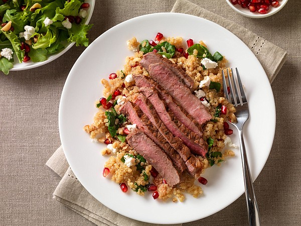 Impress your family with pomegranate steak