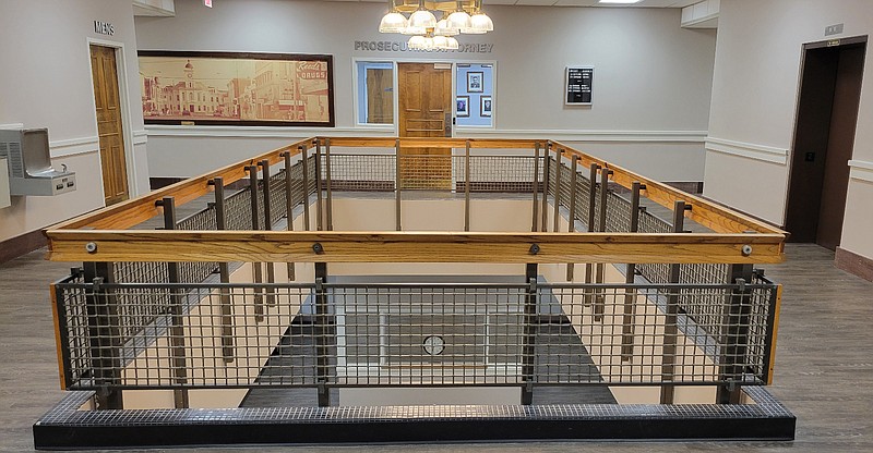 A hallway outside the Jefferson County courtrooms is pictured Monday. (Pine Bluff Commercial/I.C. Murrell)