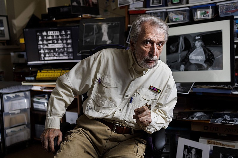 Photographer Allan Lee Koss in his Chicago apartment on Jan. 16, 2023. His book, "Fares: Chicago Taxicab Portraits" captures faces in the backseat of his Checker cab in Chicago in the 1970s and 1980s. (Armando L. Sanchez/Chicago Tribune/TNS)