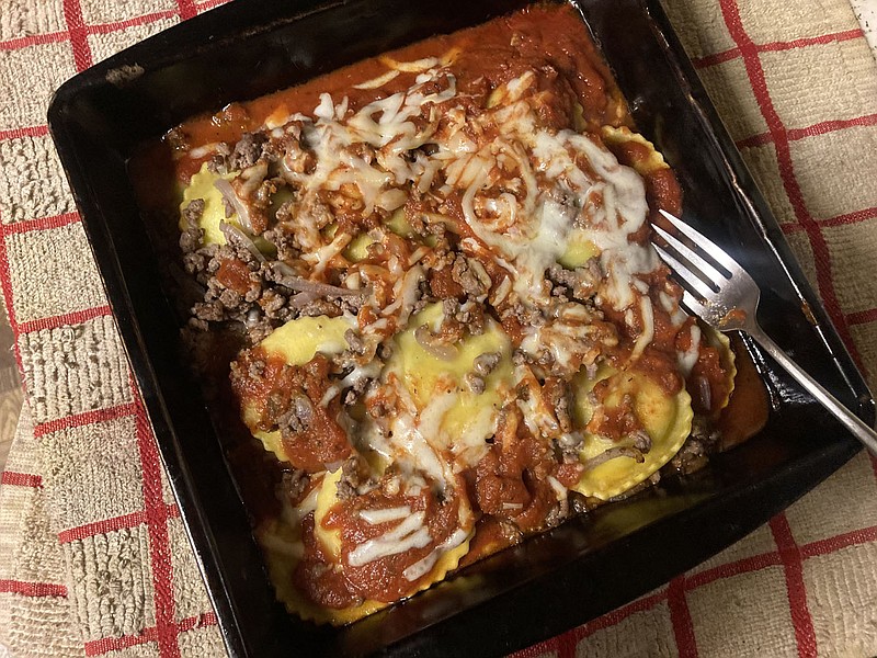 Ravioli lasagna can be made with ground venison and has only four ingredients.
(NWA Democrat-Gazette/Flip Putthoff)