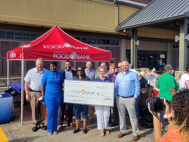 In October, the Rotary Club of West Pine Bluff donated $500 to the Arkansas Foodbank. Now, they are attempting to form a partnership with two Moroccan Rotary clubs. (Special to The Commercial)