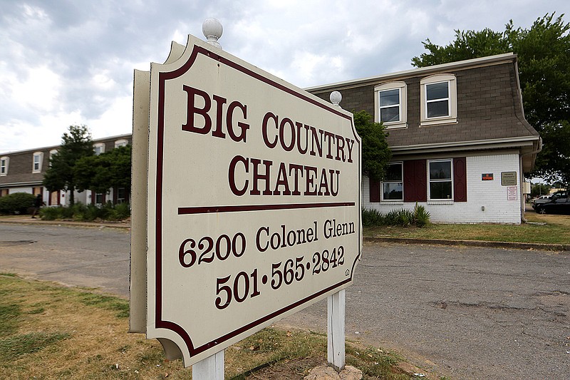 The Big Country Chateau Apartments on Colonel Glenn Road in Little Rock on Wednesday, July 27, 2022. 
(Arkansas Democrat-Gazette/Thomas Metthe)
