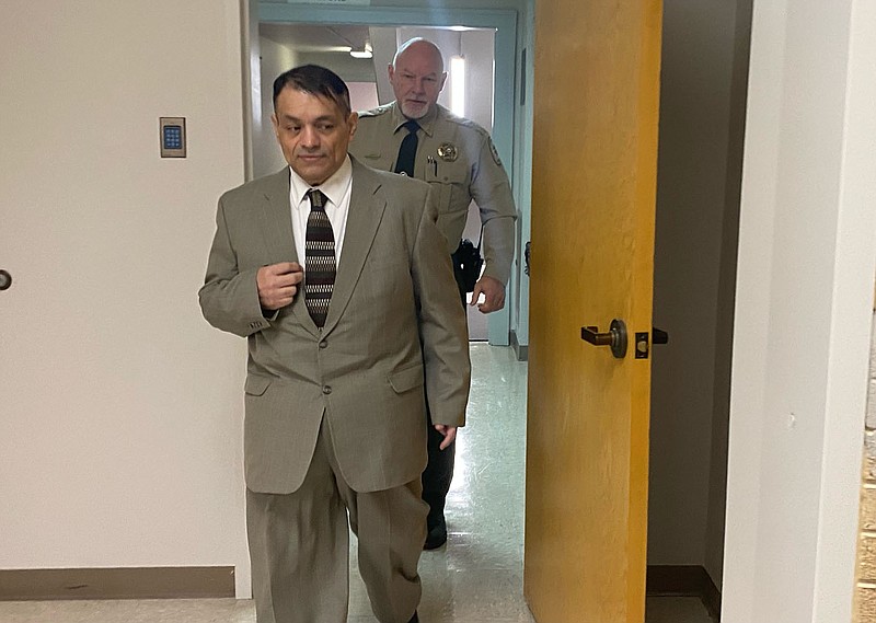 Mauricio Torres appears in court Thursday, Feb. 2, 2023, for the start of jury selection in his trial. Torres is accused of capital murder and battery in connection with the death of his 6-year-old son in 2015.
(NWA Democrat-Gazette/Tracy Neal)