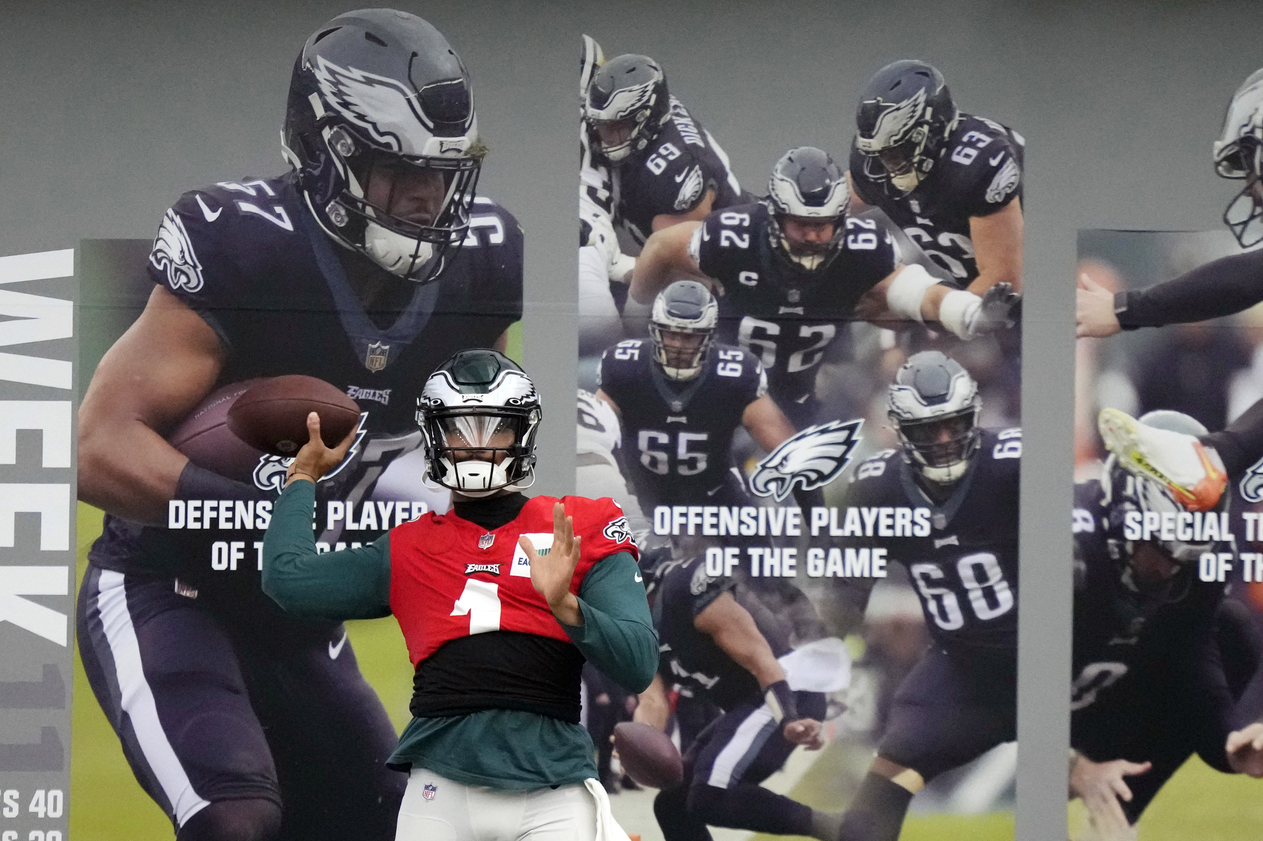 Philadelphia Eagles, Jalen Hurts headed to Super Bowl LLVII, Get gear the  players wear 