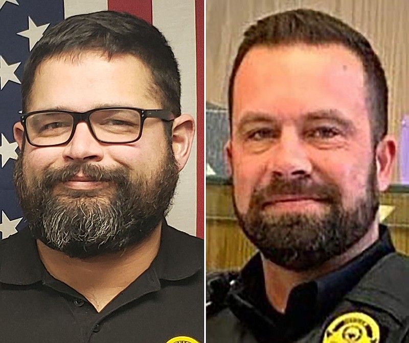 Jonathan Lunsford (left) and Bo Mitchell
School resource officers for the Lowell Police Department