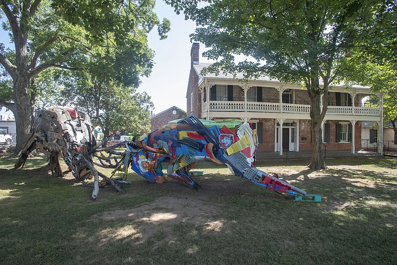 The Walker-Stone House in Fayetteville is seen Aug. 23, 2021. The city’s Advertising and Promotion Commission on Monday approved a proposal to use the historic home as a collaborative music space.

(File photo/NWA Democrat-Gazette/J.T. Wampler)