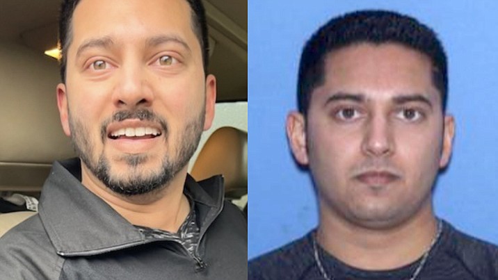 This compilation of photos provided by the FBI shows Neil Ravi Mehta. The 31-year-old from Fort Smith was arrested by federal authorities in Austin, Texas. (Photos courtesy FBI Little Rock)