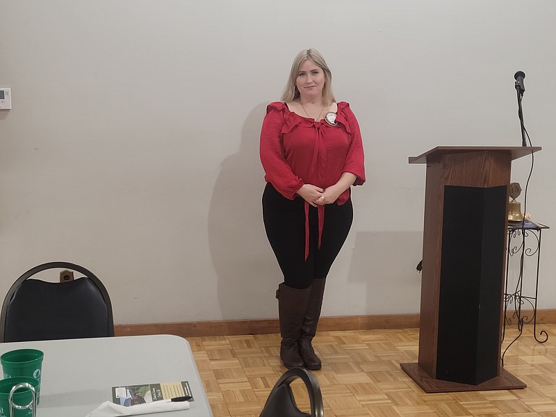 Photo by Bradly Gill
Anna Norrell, Marketing and Admission Coordinator for Ouachita County Nursing and Rehabilitation Center, recently spoke at the Camden Lions Club about the services her organization provides.