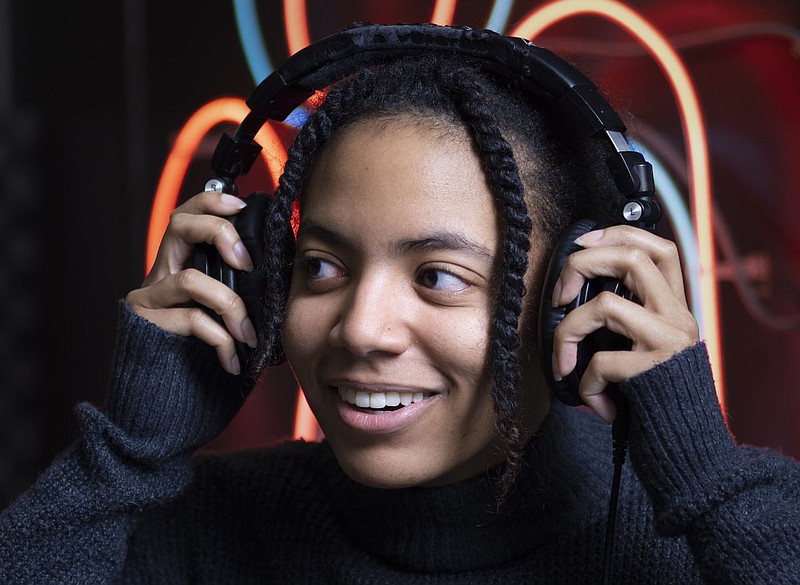 Raquel Thompson poses for a portrait, Monday, February 13, 2023 at the CACHE studios in Bentonville. Visit nwaonline.com/photos for today's photo gallery.

(NWA Democrat-Gazette/Charlie Kaijo)