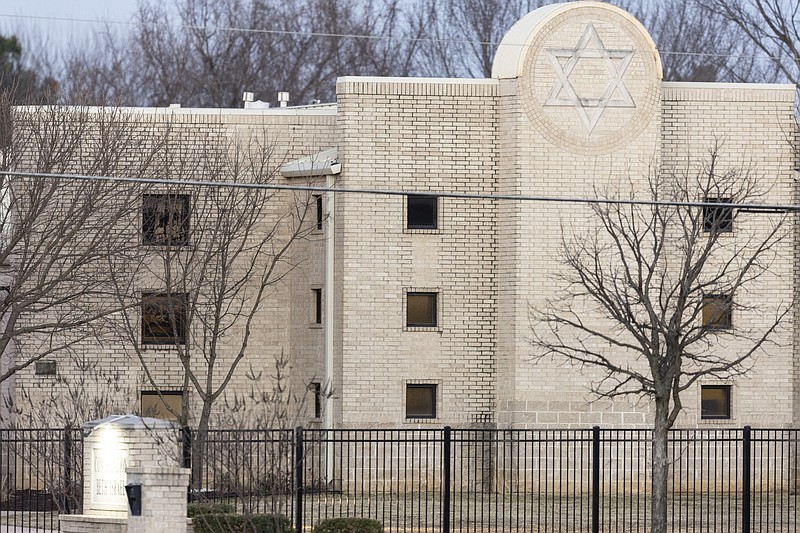 The Congregation Beth Israel synagogue is shown, Jan. 16, 2022, in Colleyville, Texas. The FBI killed pistol-wielding 44-year-old British national Malik Faisal Akram after a 10-hour hostage standoff at the synagogue. More than four in ten U.S. Jews feel their status in America is less secure than it was a year ago, according to a new survey by the American Jewish Committee. The survey, conducted in the fall of 2022, was released Monday by the AJC, a prominent Jewish advocacy organization. (AP Photo/Brandon Wade, File)