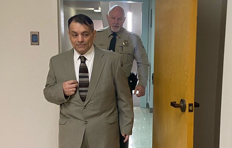Mauricio Torres appears in court Feb. 2 for the start of jury selection in his trial. A jury on Thursday found Torres guilty of capital murder and battery in his 6-year-old son's death.
(File Photo/NWA Democrat-Gazette/Tracy Neal)