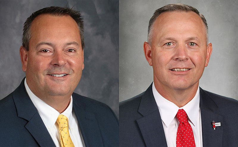 Anthony Rossetti (left) and Brad Swofford are finalist for the Fayetteville School District superintendent job.