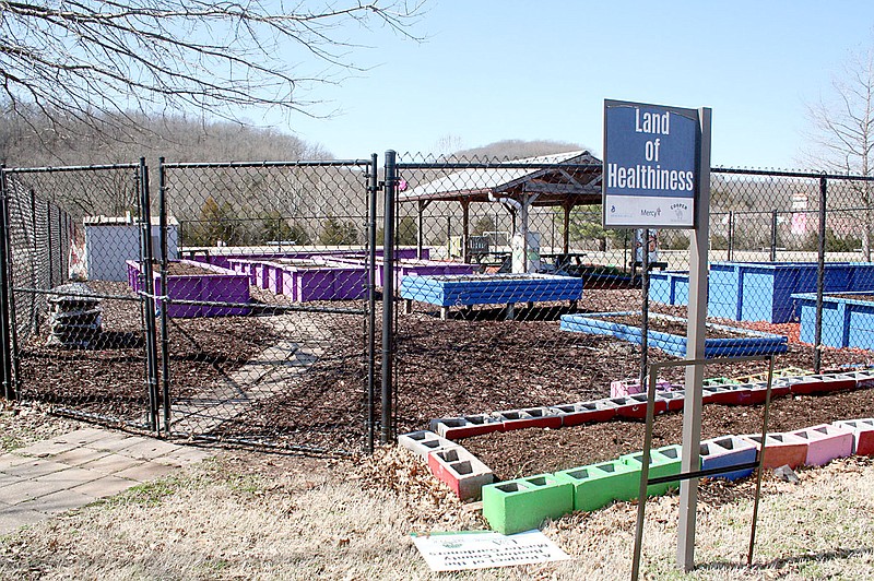 Lynn Atkins/Special to The Weekly Vista The raised beds at the Community Garden behind Mercy Bella Vista have been repaired and filled with soil for the coming season.