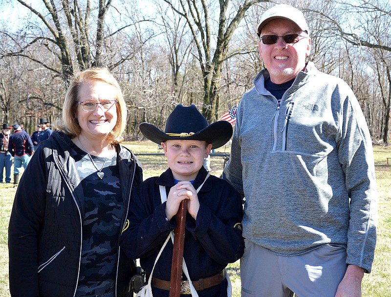 Annette Beard/Pea Ridge TIMES 
Ace Addington was one of many visitors to the Pea Ridge National Military Park Saturday, March 4, 2023. For more photographs, go to the PRT gallery at https://tnebc.nwaonline.com/photos/.