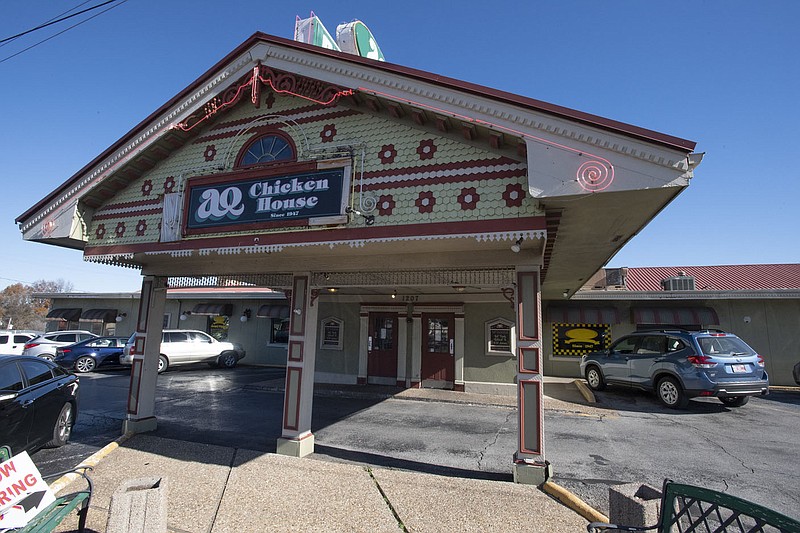 The AQ Chicken House in Springdale is seen Wednesday Nov. 30, 2022. The legendary restaurant opened in 1947. Visit nwaonline.com/photo for today's photo gallery.   (NWA Democrat-Gazette/J.T. Wampler)