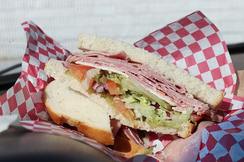 The Italian sandwich contains Capicola, Black Forest Ham and Genoa Salami, generously offered with all the fixings, choice of dressing and one of five cheeses.

(Courtesy Photo/Kat Robinson)