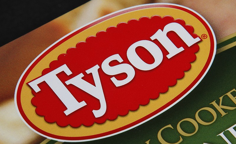 FILE - A Tyson food product is seen in Montpelier, Vt., Nov. 18, 2011. On Tuesday, March 14, 2023, Tyson Foods announced that the company is closing two facilities that employ more than 1,600 people in an effort to streamline its U.S. poultry business. (AP Photo/Toby Talbot, File)