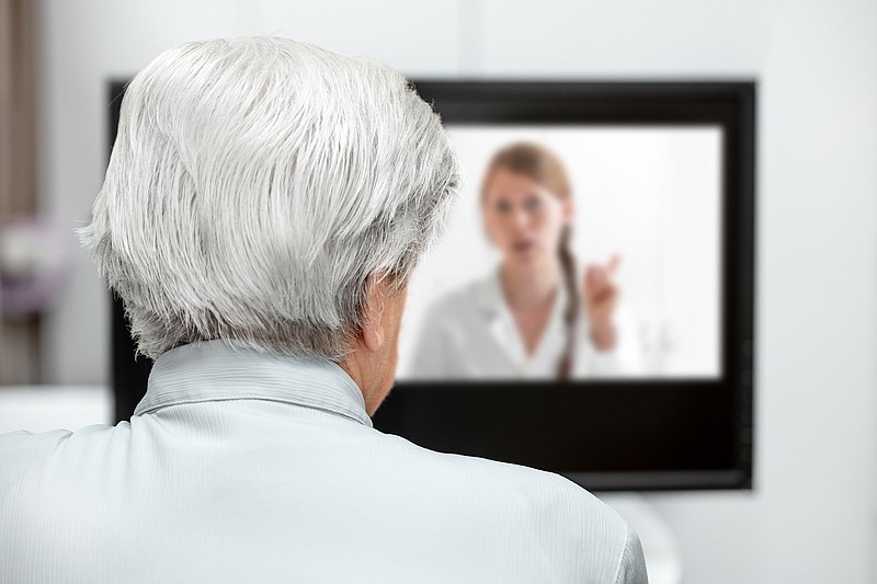 During the early months of the pandemic, telehealth visits for care exploded. (Dreamstime/TNS)