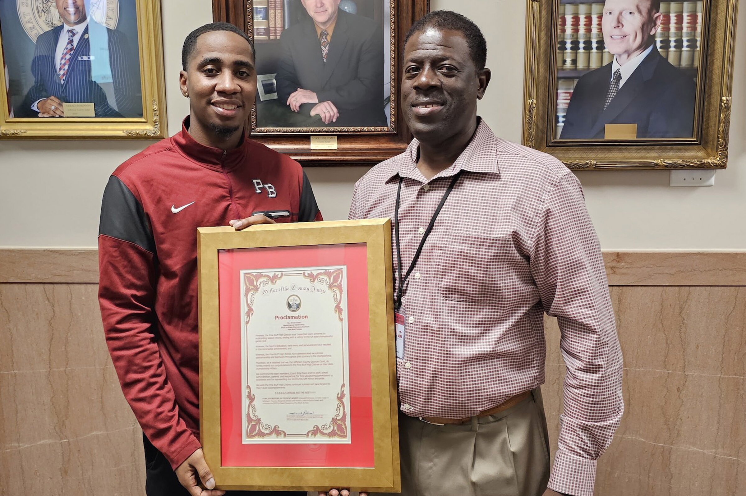 County recognizes Zebras’ state win