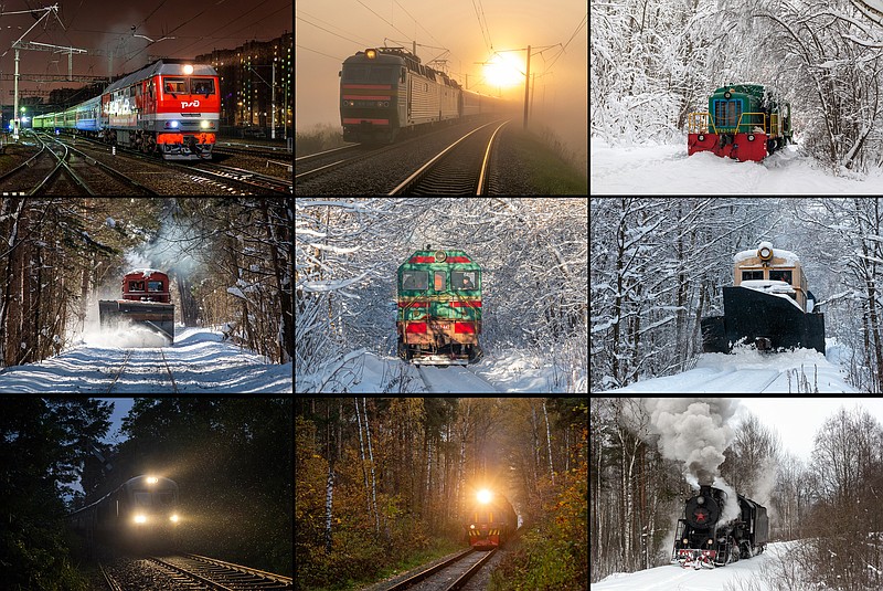 A selection of train photos taken by Mikhail Korotkov. (Photos by Mikhail Korotkov)