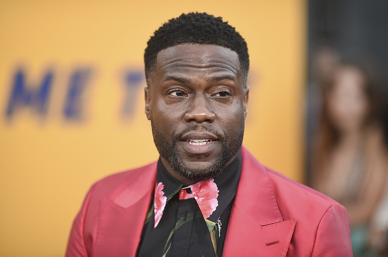 FILE - Kevin Hart appears at the premiere of "Me Time" in Los Angeles on Aug. 23, 2022. The satellite radio company announced Wednesday that it has signed Hart and his entertainment company, Hartbeat, to a multi-year deal. As part of the deal, the superstar actor-comedian continue to curate content involving comedy and culture on his Laugh Out Loud Radio channel. (Photo by Richard Shotwell/Invision/AP, File)