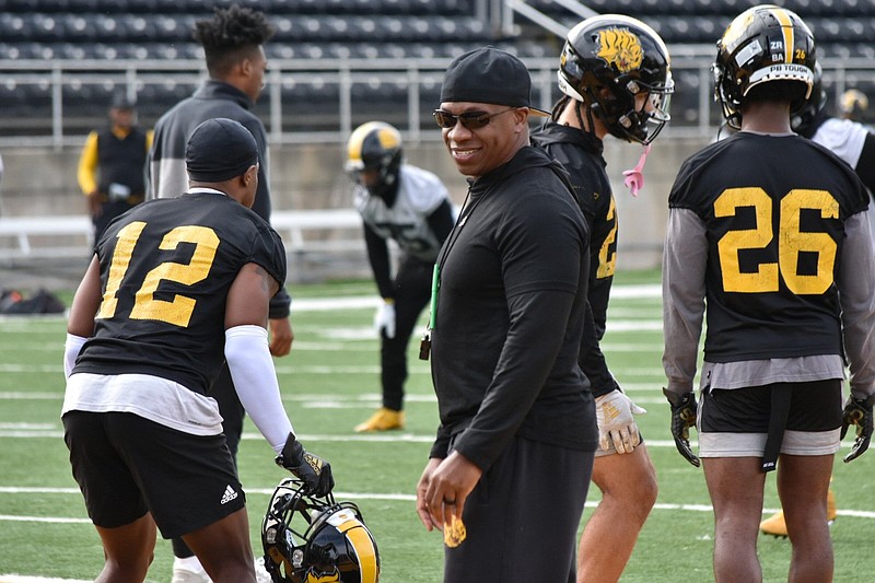 Defensive backs coach Jeff Burrow is one of four UAPB assistants that head Coach Alonzo Hampton held over from the 2022 football staff. (Pine Bluff Commercial/I.C. Murrell)