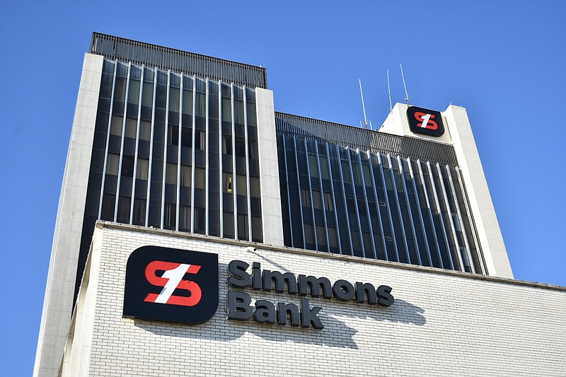 FILE -- Simmons Bank's Main Street location in Pine Bluff is pictured on March 17, 2023. (Pine Bluff Commercial/I.C. Murrell)