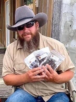 Submitted photo Monty Muehlebach, owner of Cowboy Catering Company and pastor of Sims Corner Church, will sell beef jerky at the Downtown Simsberry USA Farmers Market at 10289 E. State Highway 90, Pineville, Mo. The market's opening day is Saturday, April 15.