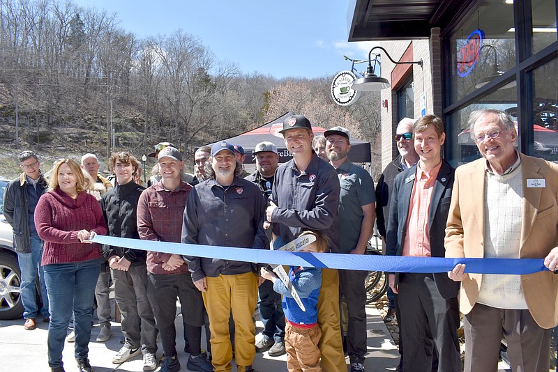 Rachel Dickerson/The Weekly Vista Phat Tire Bike Shop held its grand opening and ribbon cutting for its new location on Riordan Road on Saturday, March 18.