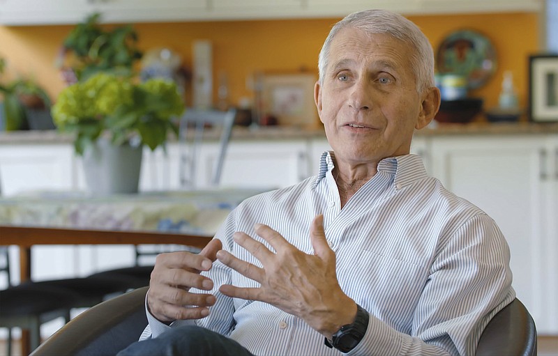 Dr. Anthony Fauci speaks in a scene from the documentary “American Masters: Dr. Tony Fauci,” which premiered Tuesday on PBS. (AP/PBS/American Masters Pictures)