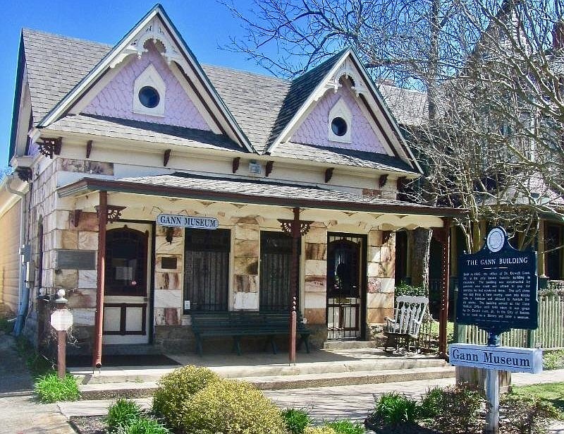 Gann Museum of Saline County in Benton was built of bauxite ore. (Special to the Democrat-Gazette/Jack Schnedler)