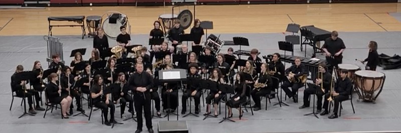 Submitted — The Pinto Pride Band received its first "exemplary" rating in more than 25 years March 11 at the district band competition held at School of the Osage.