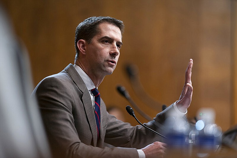 Sen. Tom Cotton, R-Ark., attends a Senate Judiciary Committee meeting at the Capitol in Washington in this May 25, 2022 file photo. (AP/J. Scott Applewhite)