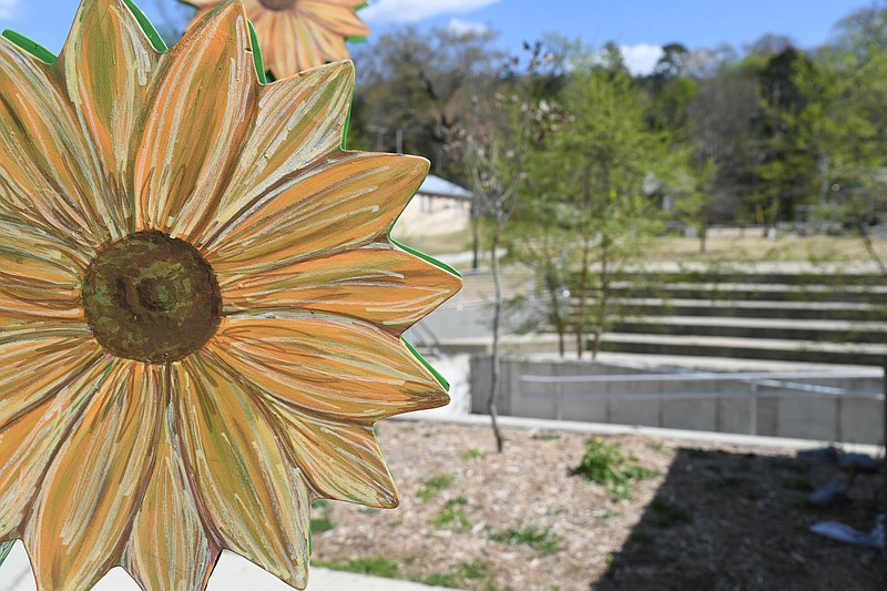 David F. Watkins Memorial Park is named after the late Hot Springs city manager who sought to revitalize the Park Avenue area. - Photo by Lance Brownfield of The Sentinel-Record