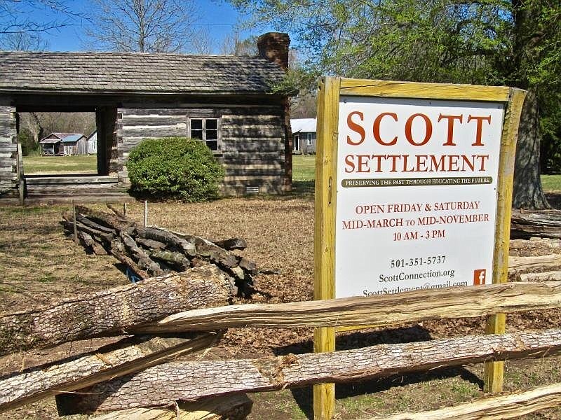 Scott Plantation Settlement has been open to visitors for a a quarter-century. (Special to the Democrat-Gazette/Marcia Schnedler)