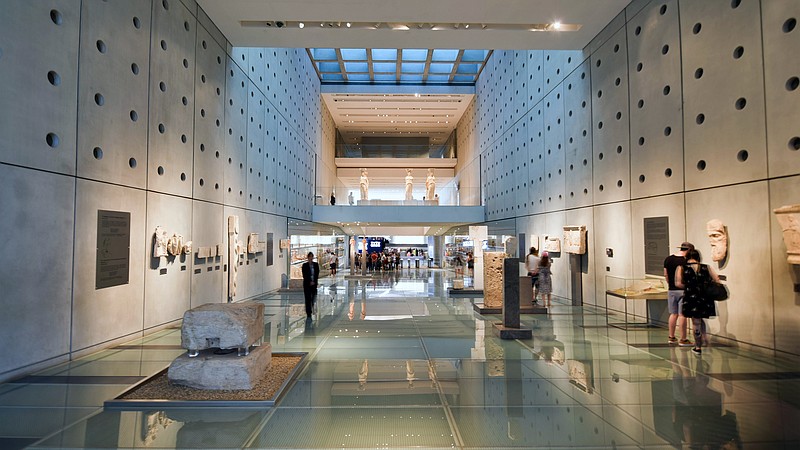 The Acropolis Museum shows off treasures from the Parthenon but is missing the famous marble panels housed in the British Museum. (Rick Steves)