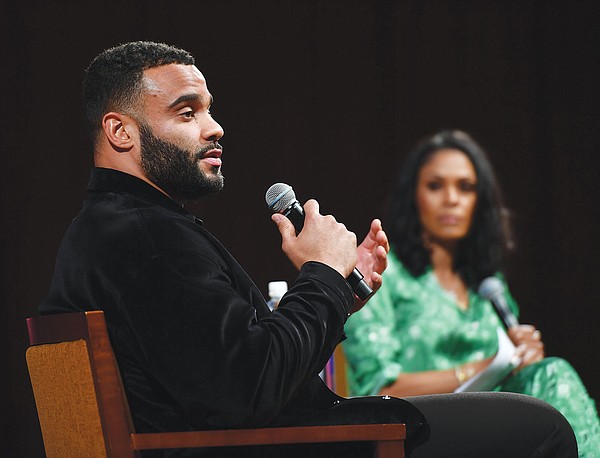 NFLs Solomon Thomas talks mental health and suicide prevention at University of Arkansas Fayetteville