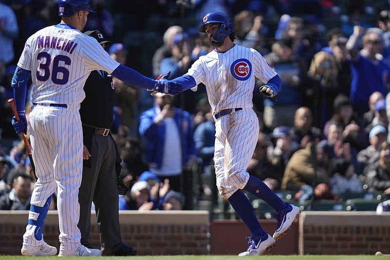 Cubs Opening Day: Dansby Swanson drives in team's first run of