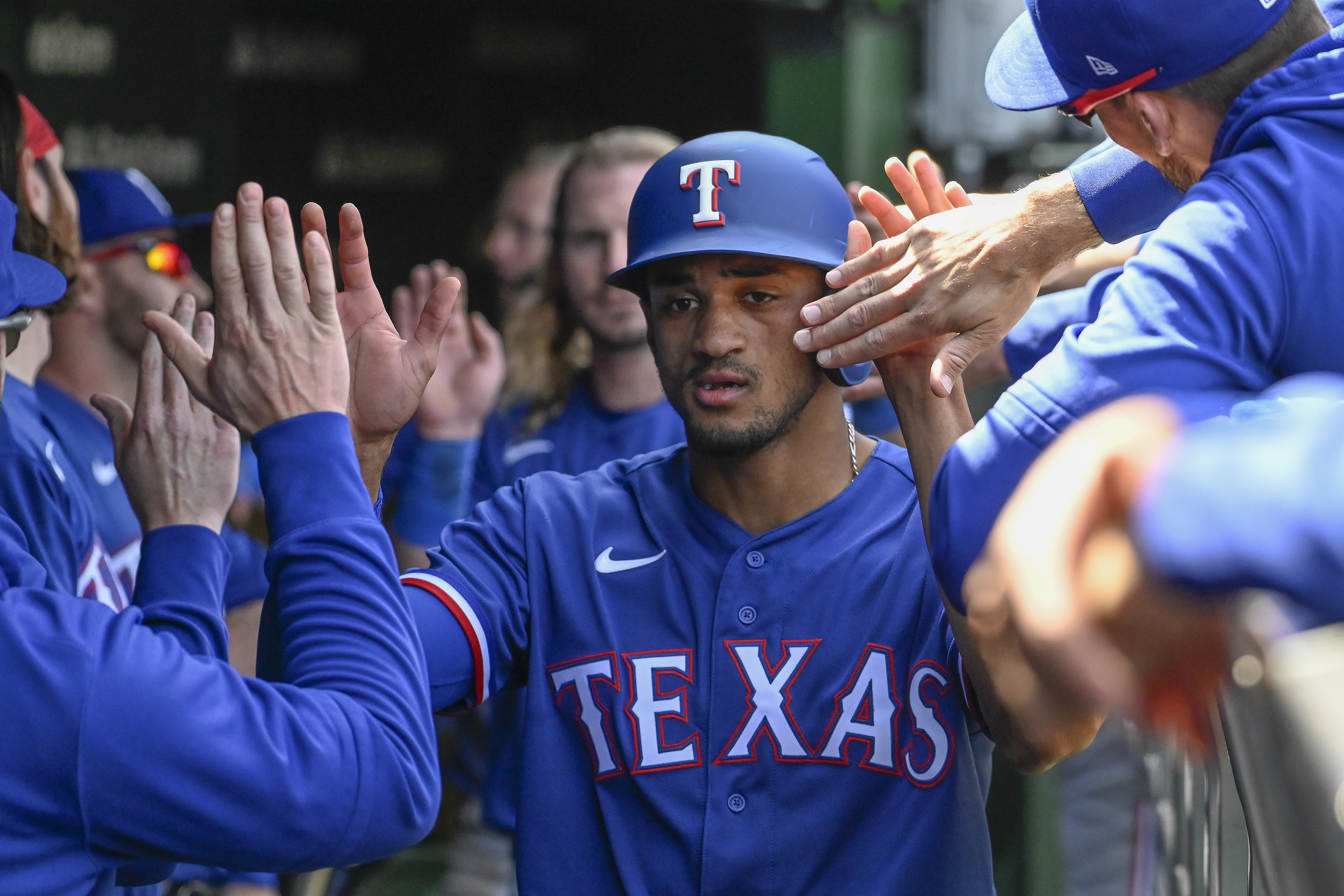 Chicago Cubs' Edwin Rios during the fifth inning of a baseball