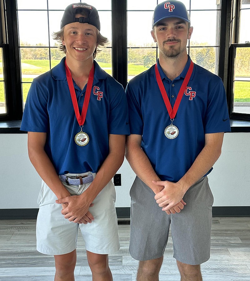 Will Boyd (left) finished first place and Ayden Howard (right) finished fourth place in the individual competition at the Southern Boone Classic on April 12. (Photo courtesy of Lance Boyd)