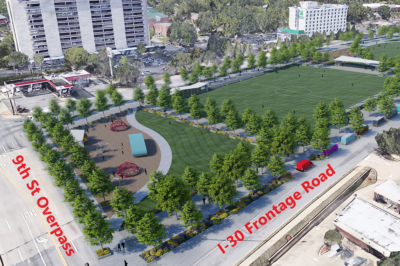 Officials continue work to bring a deck park to I-30 in downtown Little Rock - Vimarsana News