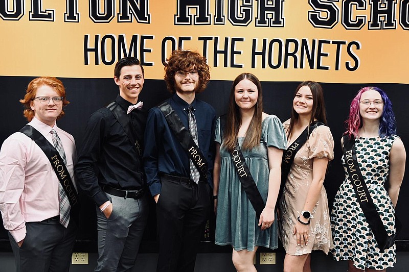 Photo courtesy Fulton Public Schools
The 2023 Fulton High School Prom Royalty candidates. From left to right: Josh Bruns, Dustin Hagens, Will Harper, Madeleine Cerneka, Jonna Vanzetti and Charlotte Hansert.