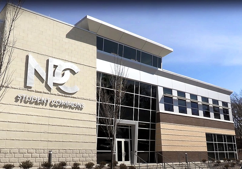 The south, main entrance to the National Park College Student Commons. - File photo by Donald Cross of The Sentinel-Record